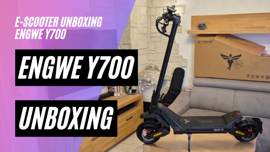 ENGWE Y700 - Unboxing und Probefahrt (48V; 18,2AH; 500W)