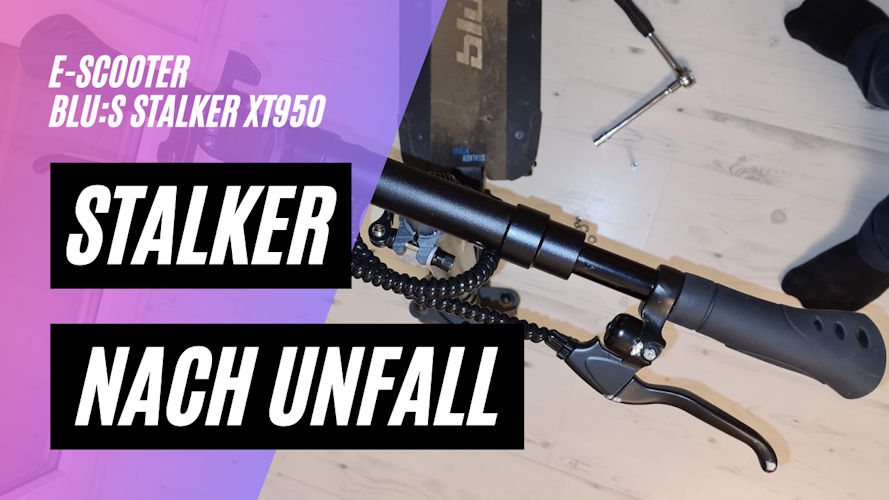 Blu:s Stalker XT950 nach Unfall