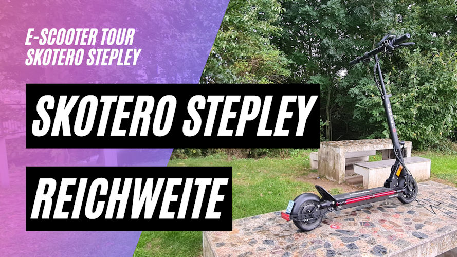 Skotero Stepley Reichweitentest