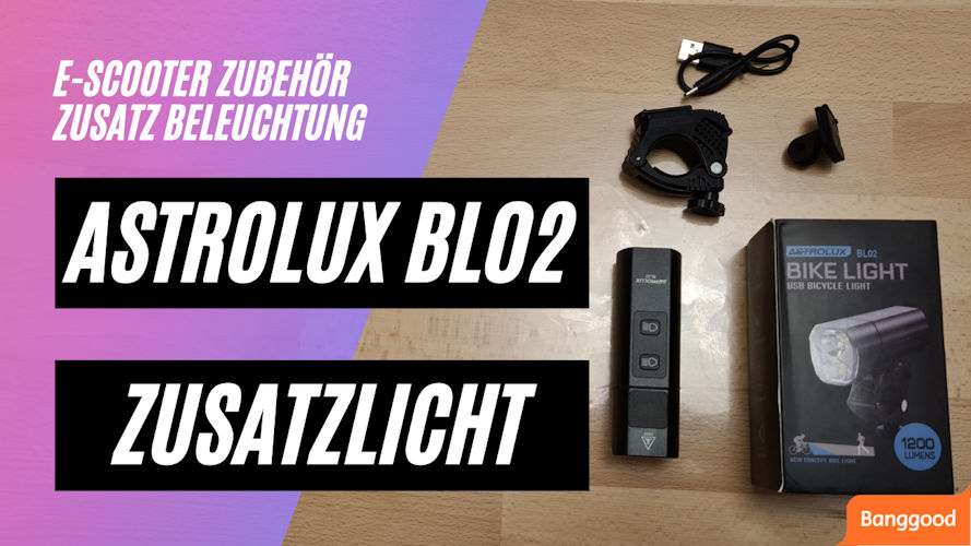 Astrolux BL02 E-Scooter Zusatzlicht von Banggood.com 1200 LM