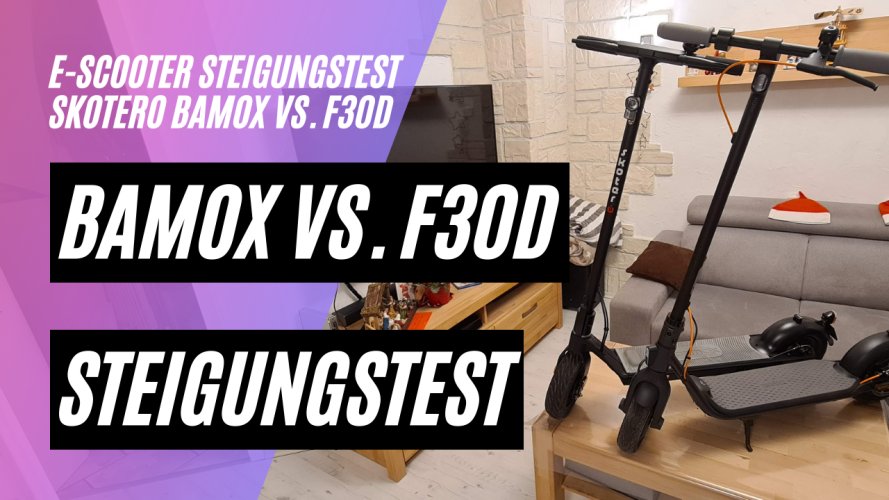 Skotero Bamox Steigungstest (36V, 7,8AH, 280,8WH)