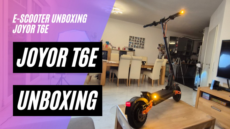 Joyor T6E - Unboxing und Probefahrt ( 48V; 18AH; 500W )