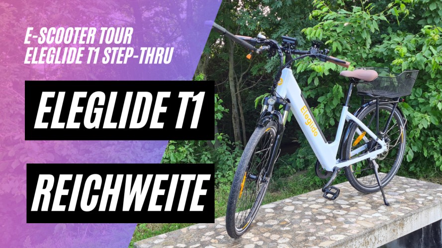 Eleglide T1 Step-Thru Reichweitentest (250W, 25 km/h, 27.5 Zoll, 120kg Zuladung)