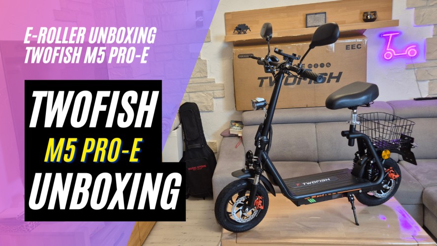 TWOFISH M5 PRO-E ECC - Unboxing und Probefahrt (48V; 13AH; 500W)