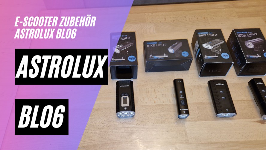 Astrolux BL06 vs. BL03 & SL01 Fahrrad + E-Scooter Zusatz Beleuchtung (2000LM)