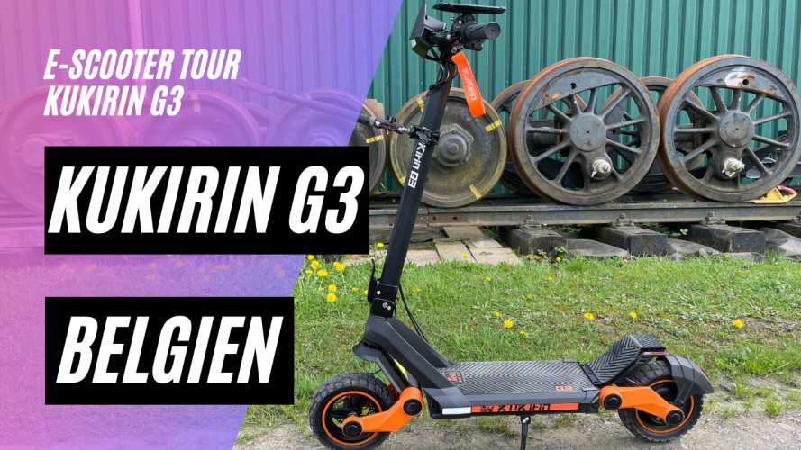 KuKirin G3 - Test fahrt in Belgien (52V, 18AH, 1200W)