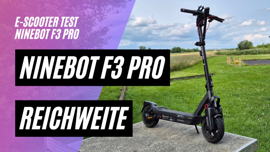 Ninebot F3 PRO D - Reichweitentest (48V; 10,2AH; 500W)