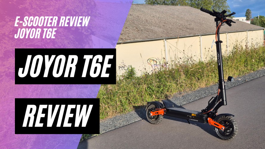 Joyor T6E - Review nach ca. 70 km ( 48V; 18AH; 500W )