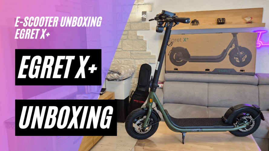 Egret X+ - Unboxing und Probefahrt  (48V, 14AH, 500W)