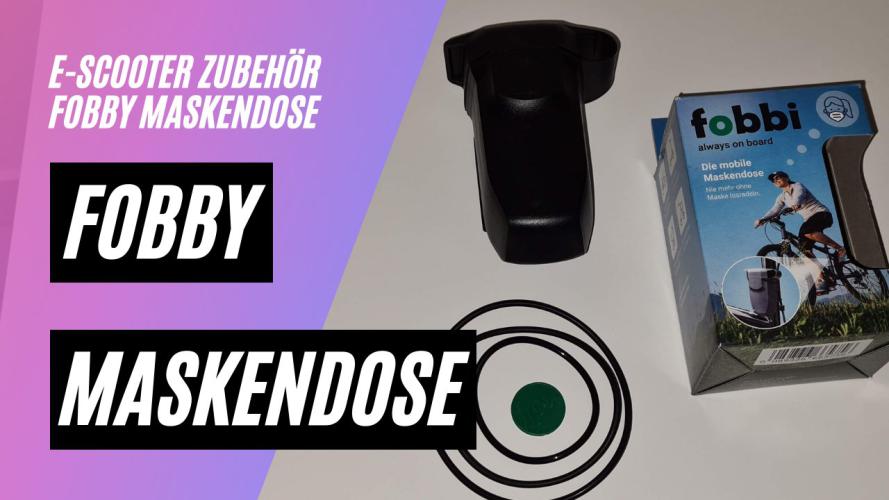 Fobby Maskendose für E-Scooter, Fahrrad, Kinderwage, Rolator u.s.w.