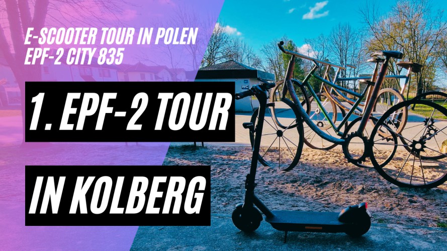 ePF-2 City 835 1. Tour bei Kolberg in Polen (48V; 17,4AH; 500W)